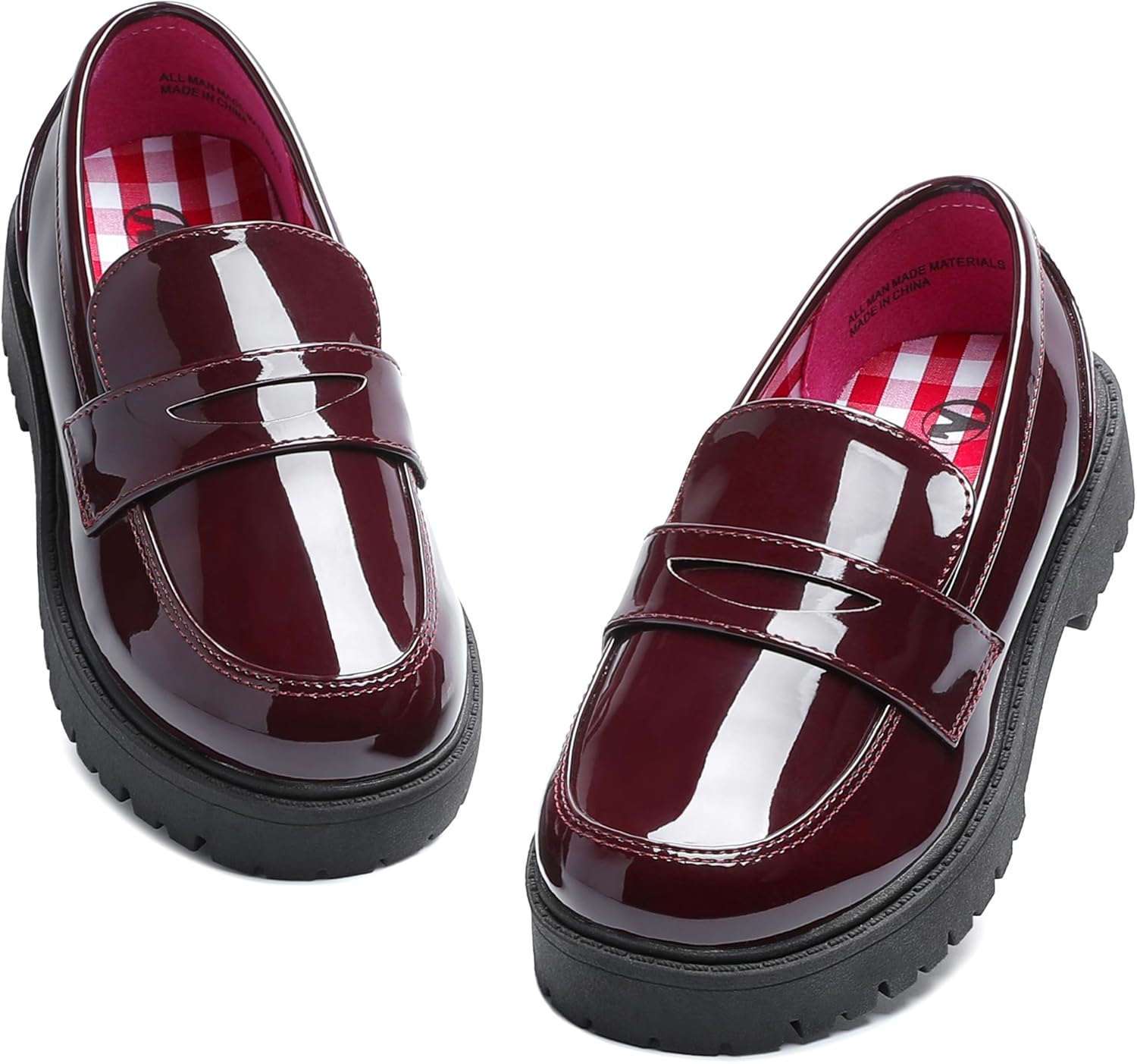MIXIN Girls Loafers - Chunky Platform Design