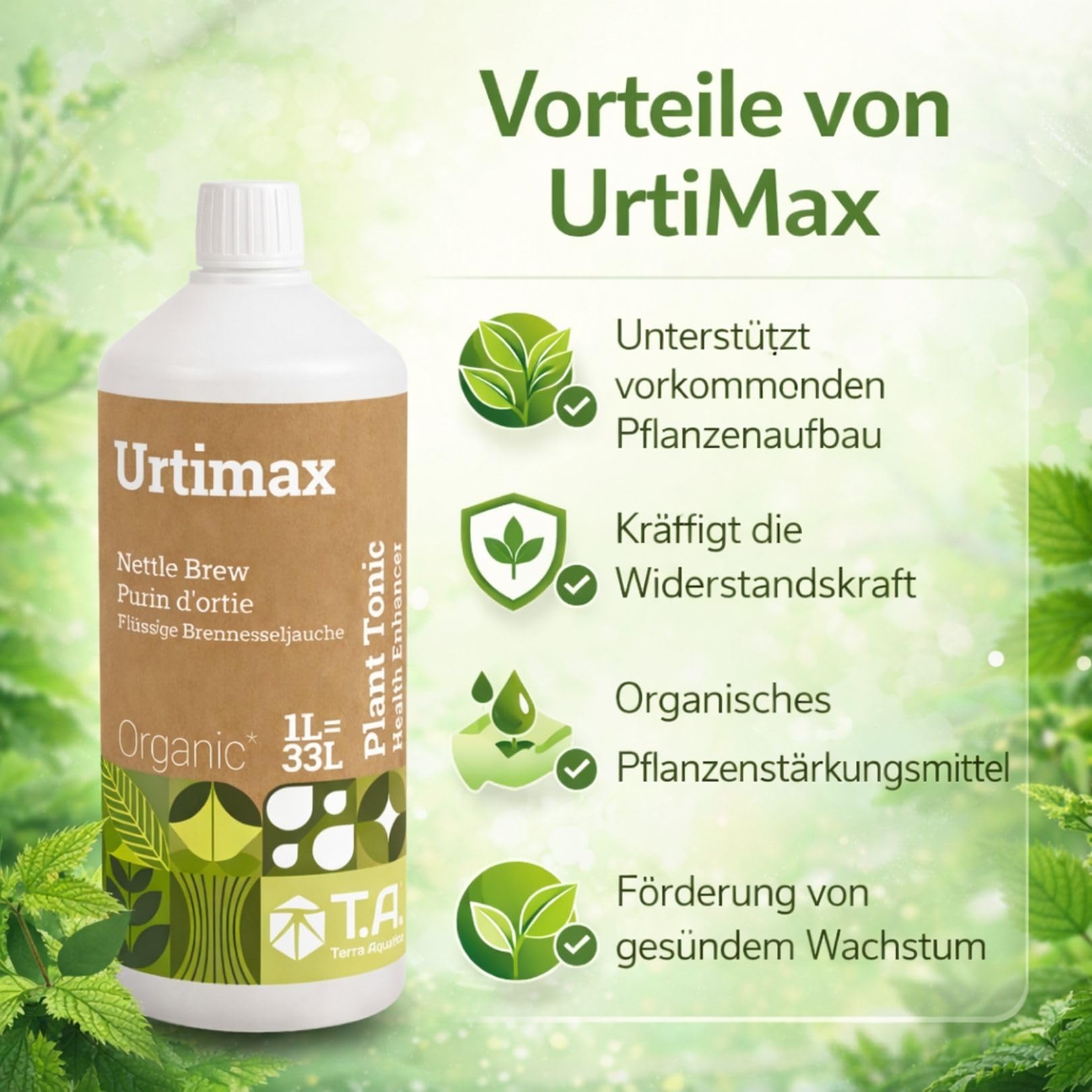 Weedness T.A. Urtimax 5 L – Engrais ortie haute capacité