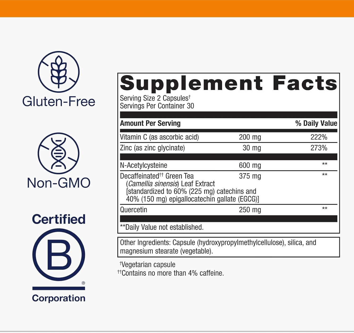 Metagenics Immune Active - Quercetin, NAC, Zinc, EGCG & Vitamin C - Supports Immune Health, Antioxidant Defense & Glutathione Production - Non-GMO & Gluten-Free - 30 Servings - Image 4