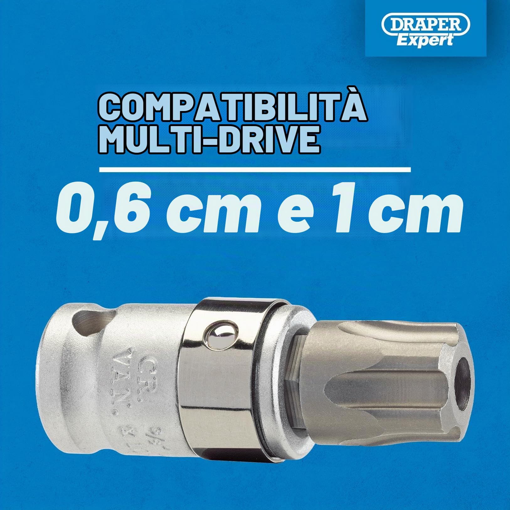 Draper Expert 23241 - Set 23 punte TX a stella 1/4"/3/8"