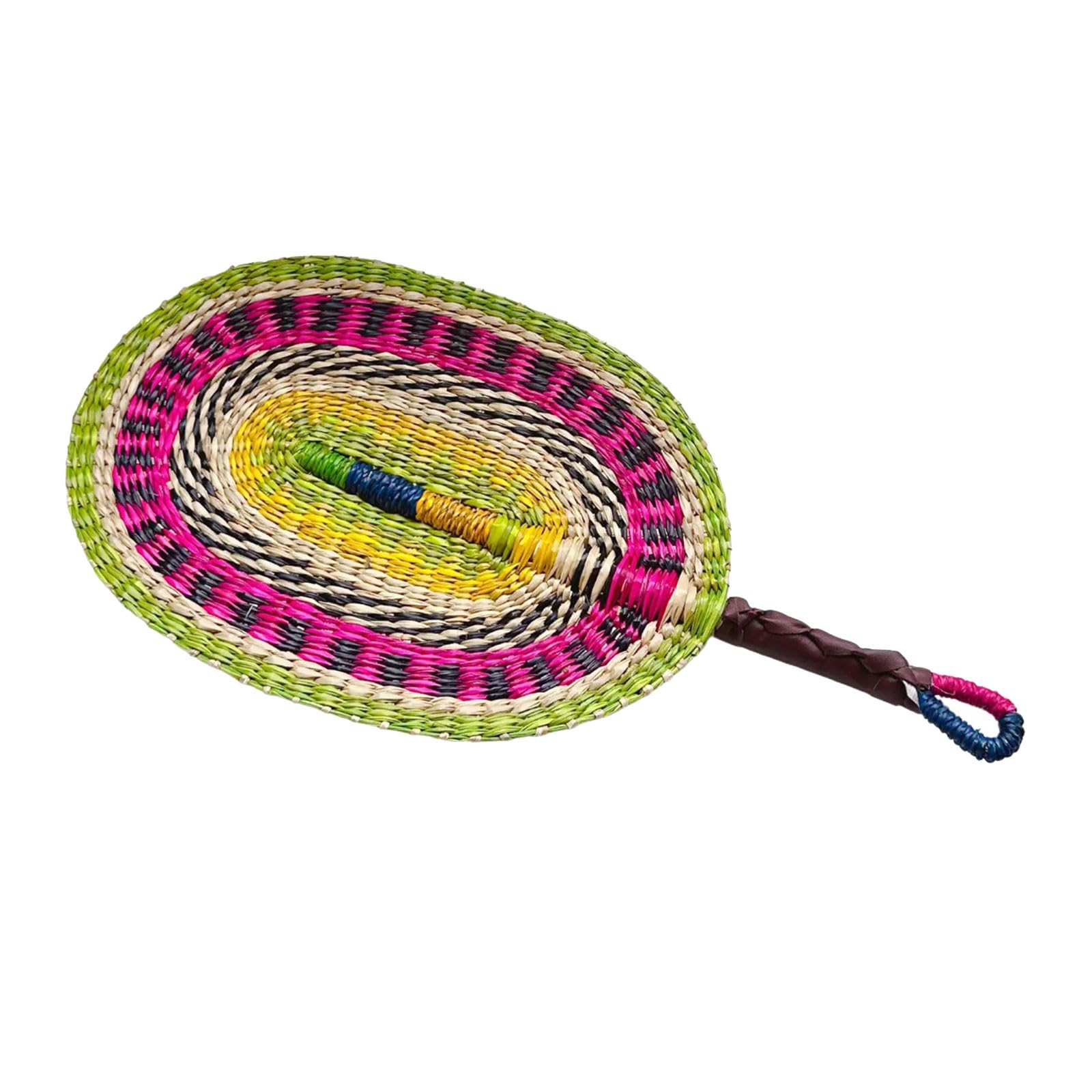Kalttoy B Colorful Hand Fan Woven Sea Grass Hanging Decors Handheld Fan Farmhouses Home Edroom Decoration Gift Home Decors
