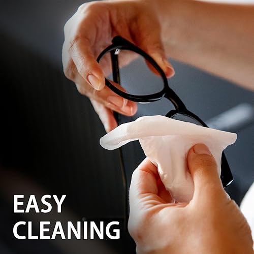 Miniatura 4 de ARCHXX Toallitas antiempañamiento para gafas, 120 unidades, toallitas de limpieza prehumedecidas, limpiador de lentes para gafas, gafas de sol,