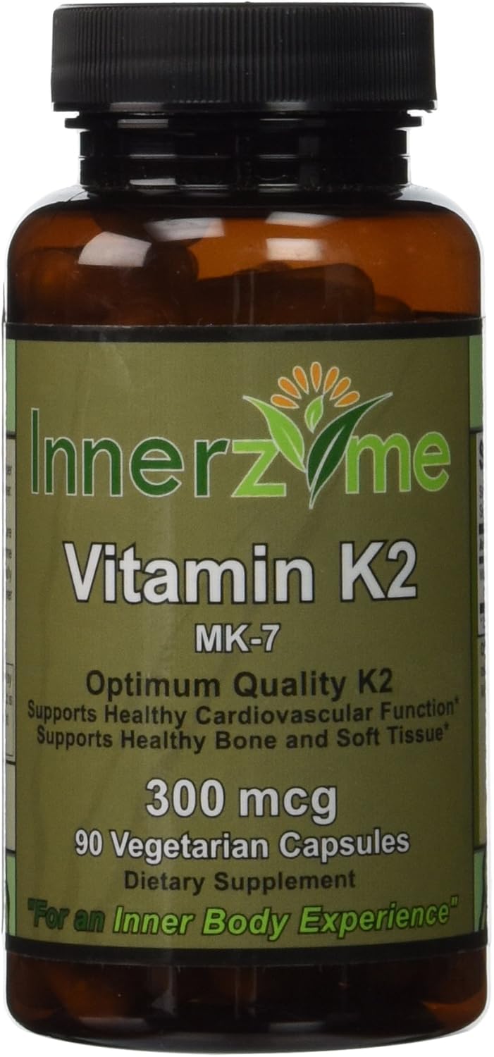 VITAMIN K2, MK-7 300MCG 90 capsules -supports immune, brain, cardiovascular, bone and dental health. Maximum potency