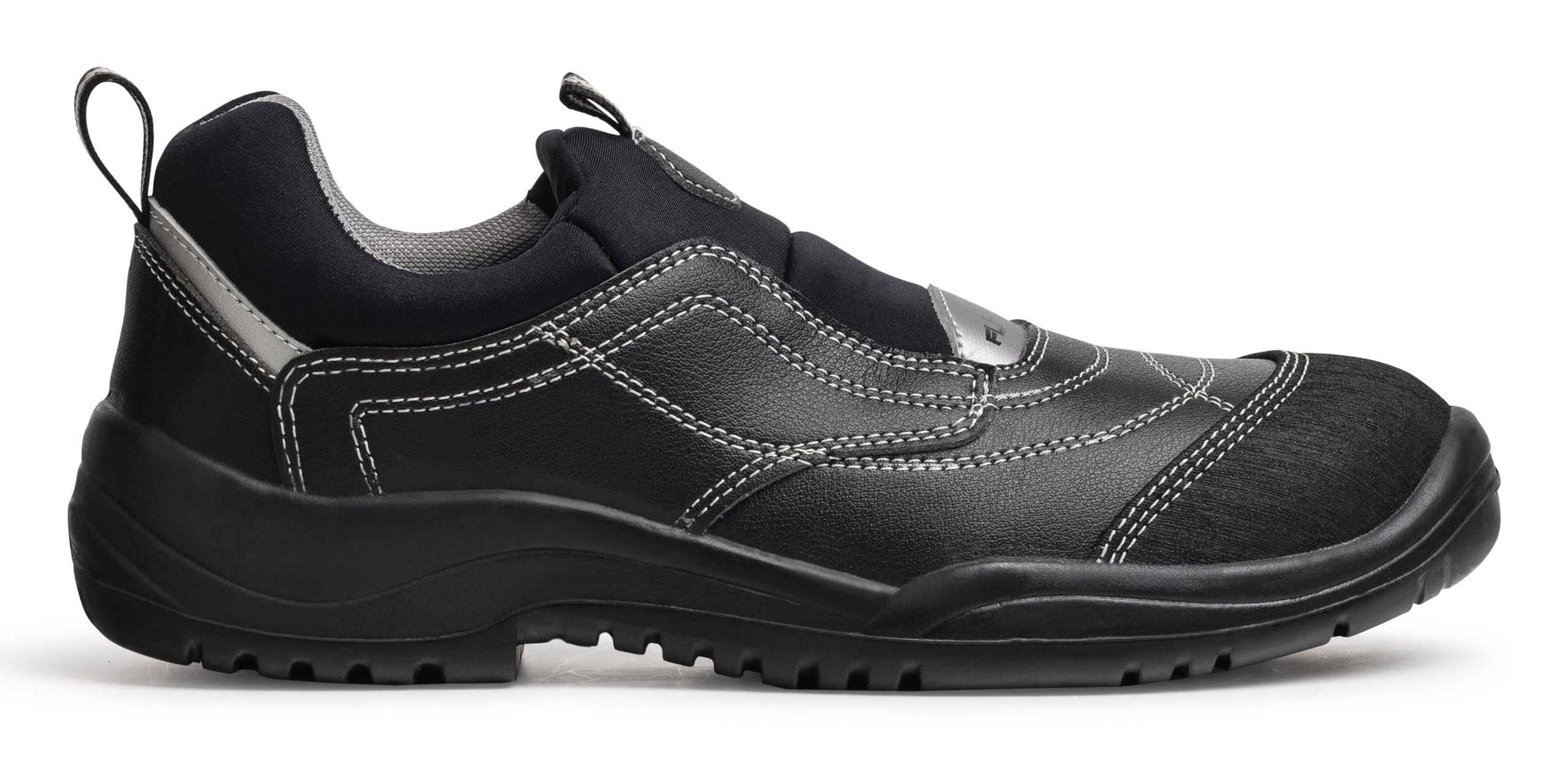 Dian FLEXILE Zapato con Puntera de Seguridad y Plantilla Antiperforación, S1P+SRC, Negro, Talla 38
