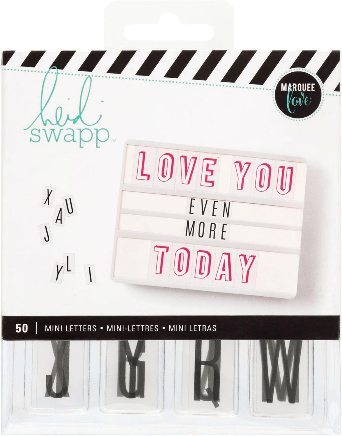 Heidi Swapp 312893 Mini Pack Lightbox-Standard-Black (50 Piece), Mint