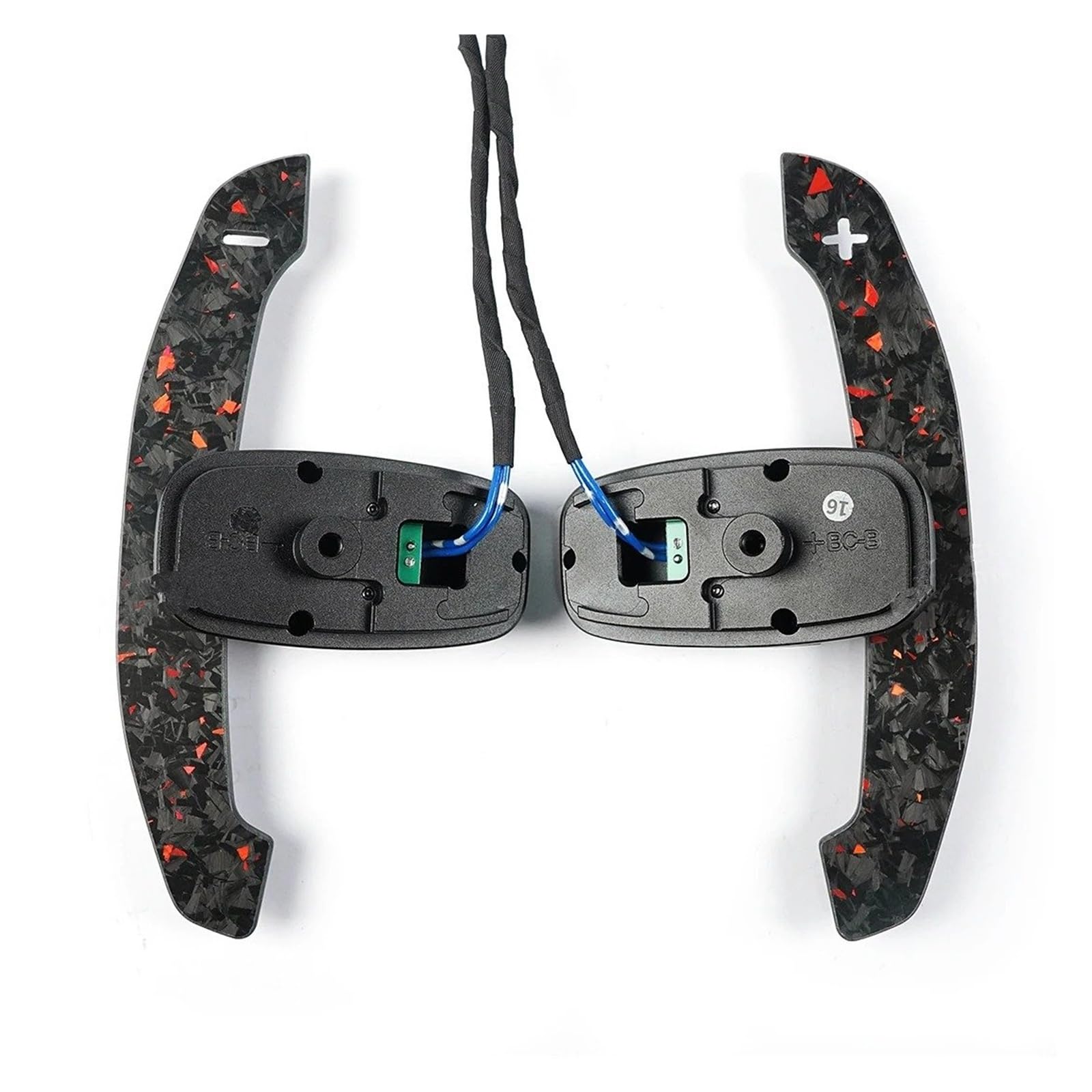 PLMNHSS Car Steering Wheel Shift Paddle Blade for Benz for AMG 2019+ Magnetic Steering Wheel Paddle Shifters Carbon Fiber