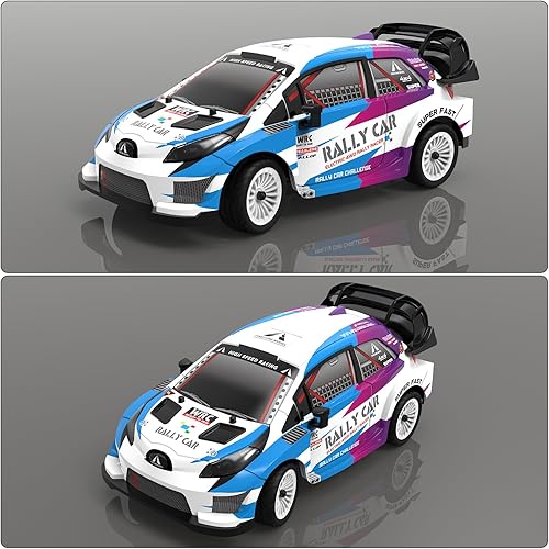 Miniatura 5 de Coche de control remoto 20+MPH Drift Rally Racing Buggy 116 4WD Vehículo todoterreno con ESP y aceite hidráulico amortiguador camión modelo Hobby