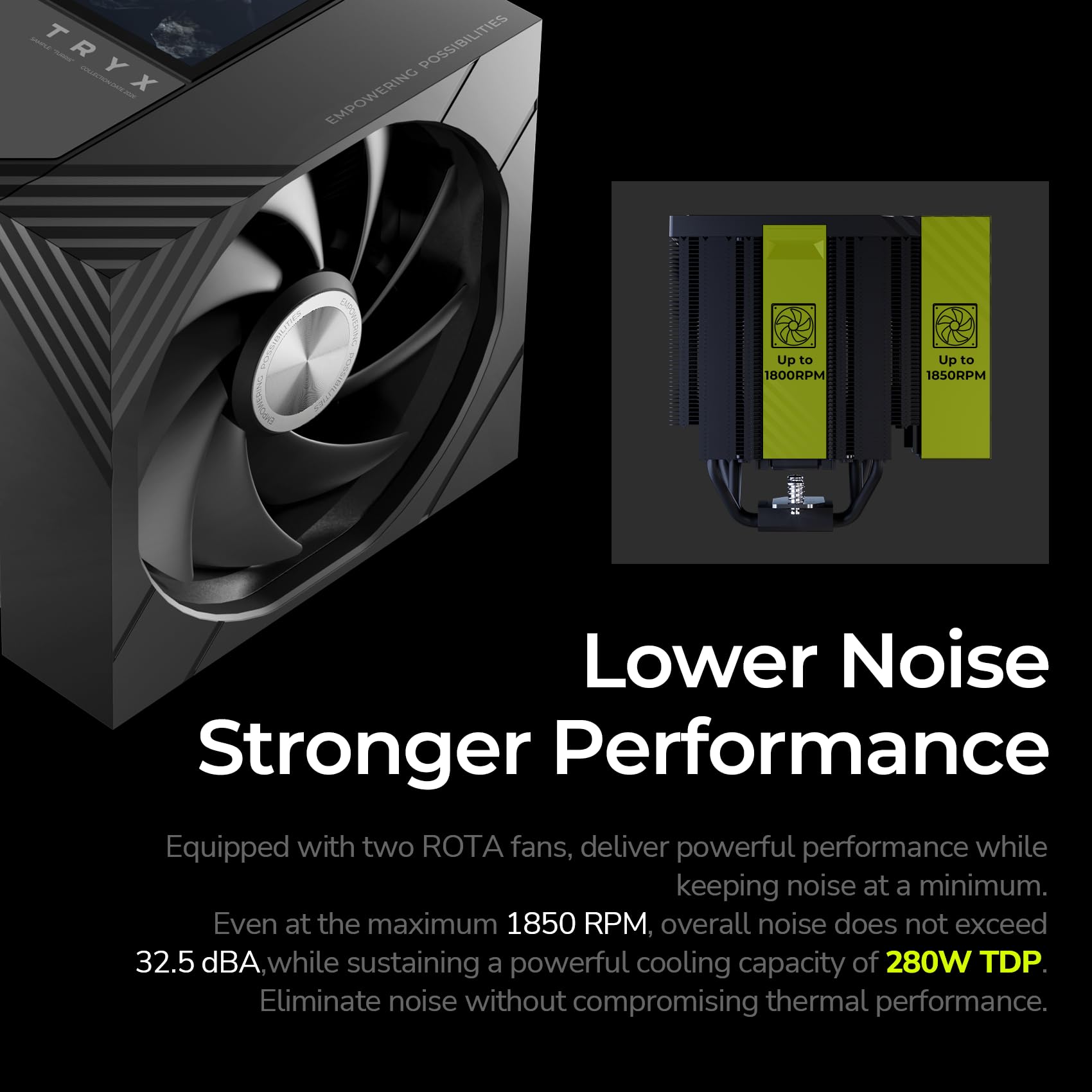 Amazon | TRYX TURRIS 620シリーズ 空冷CPUクーラー 5インチ