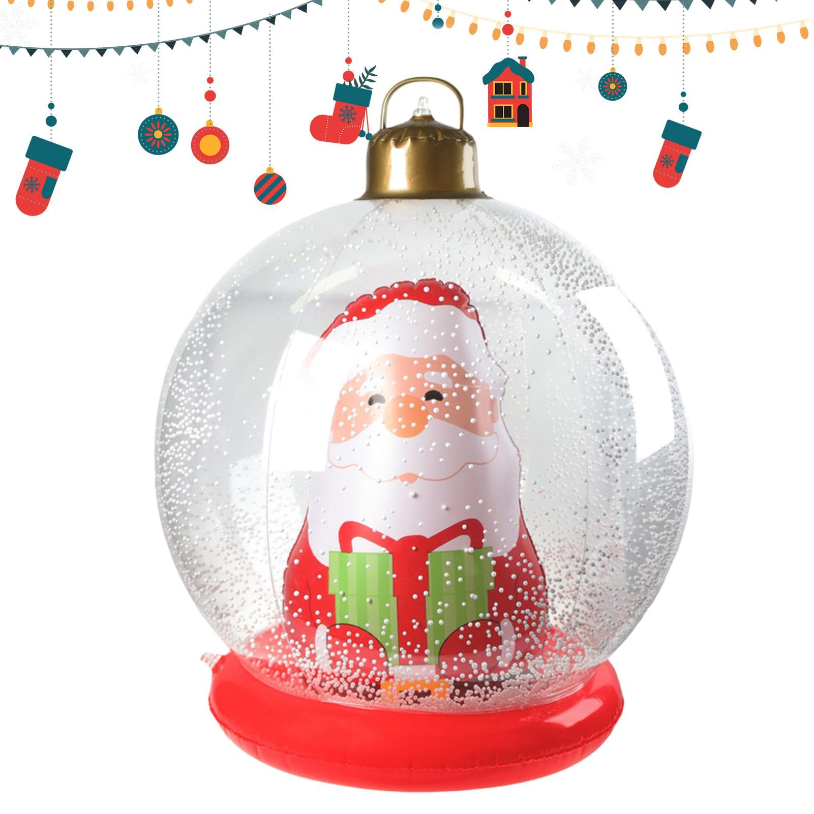 Décorations de Noël gonflables Père Noël géant en PVC pour jardin extérieur