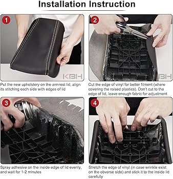 Amazon.com: KBH Car Center Console Armrest Cover Replacement for