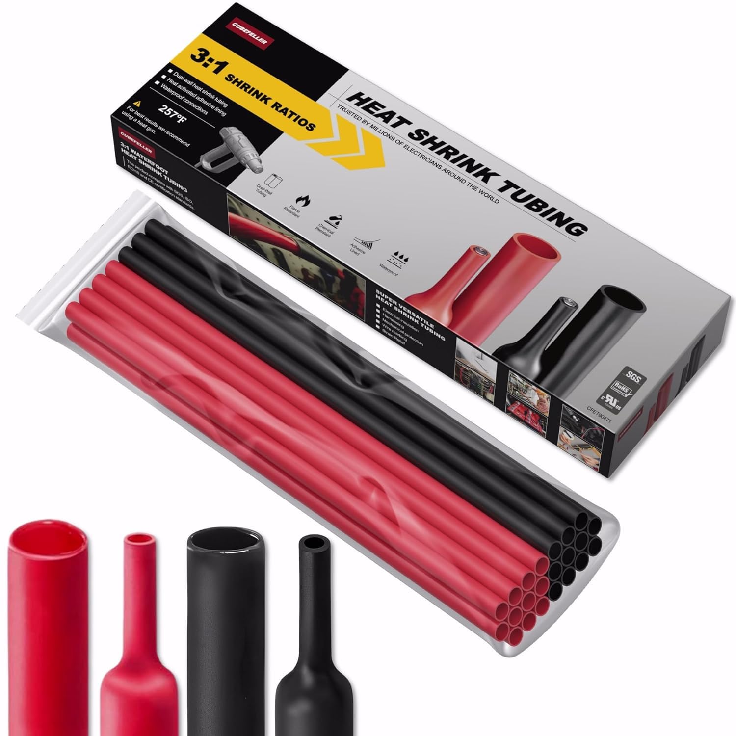 Gaine thermorétractable 7,9 mm marine ET2079BR pour isoler vos câbles de bateau