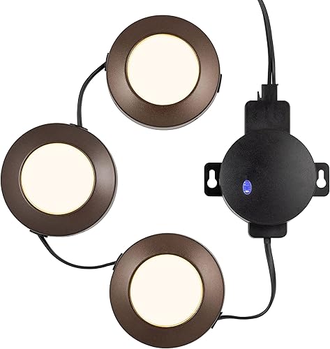 Vista 15 de ENBRIGHTEN Spectrum - Discos LED de 6 unidades, multicolor o blanco, regulables, luces debajo del mostrador, luces debajo del gabinete, luces