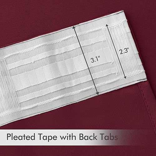 Miniatura 214 de MIULEE Cortinas Opacas de Pestaña Trasera Verde Salvia de 84 Pulgadas de Largo, Juego de 2 Paneles para Sala de Estar y Dormitorio, Privacidad