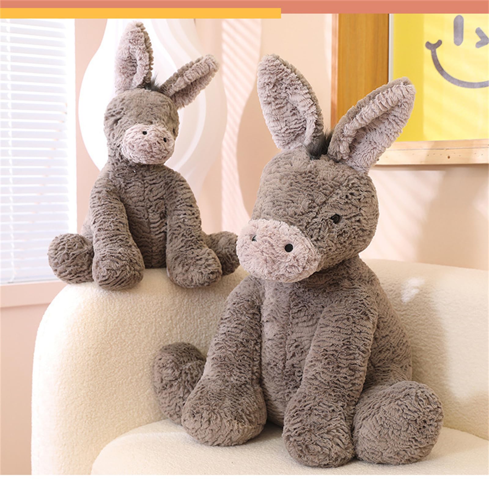 champracer Cuddly Toy Donkey, Cute Donkey Stuffed Toy for Children Boys & Girls - Image 3