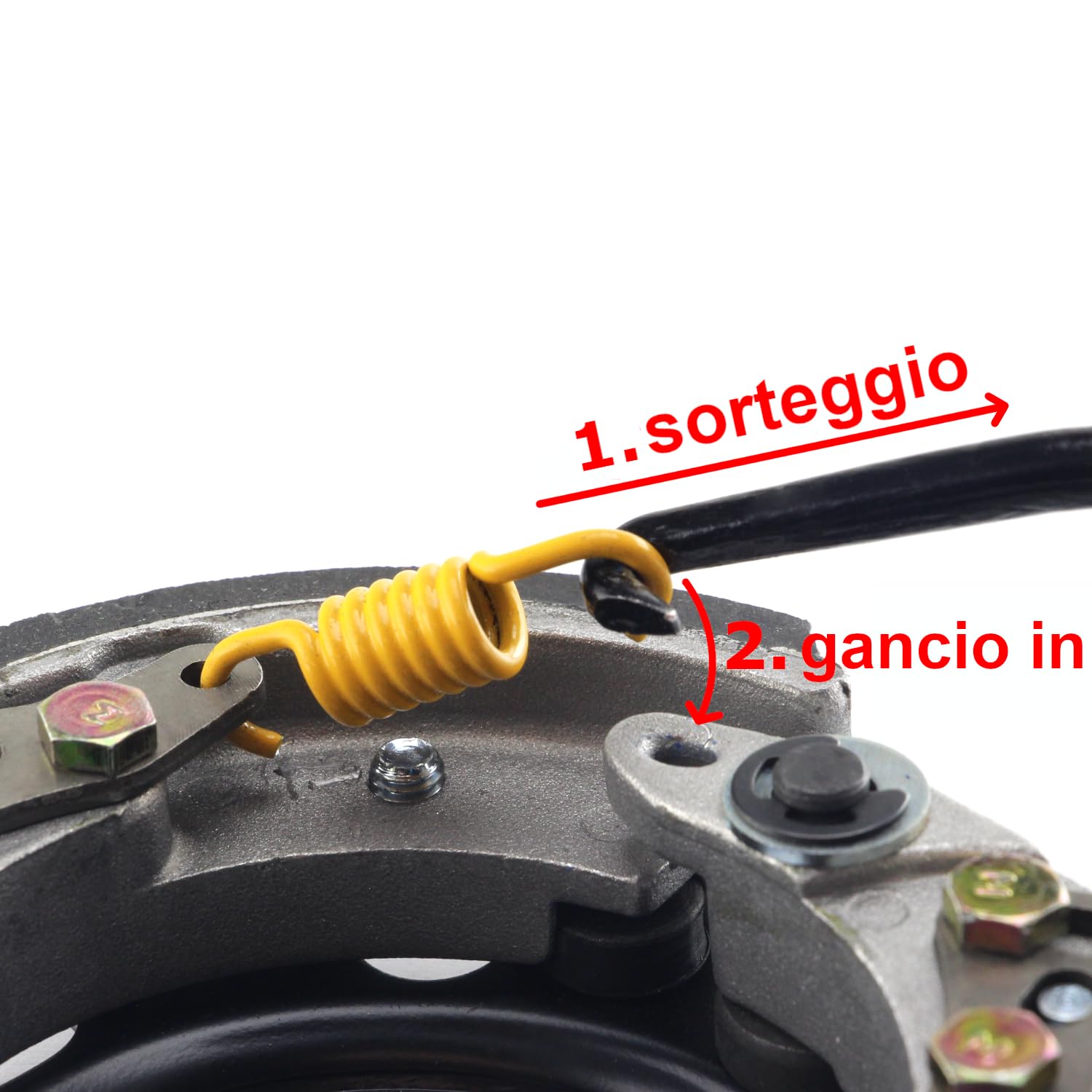 Area1 Kit Molle Frizione Tuning/Set di Taratura per Scooter 50cc con Frizione 107 mm – Compatibile con Speedfight 2/3/4, Jetforce, Runner, TPH, NRG, Zip, GY6, Agility, Aerox, Nitro, Jog, SR 50 R