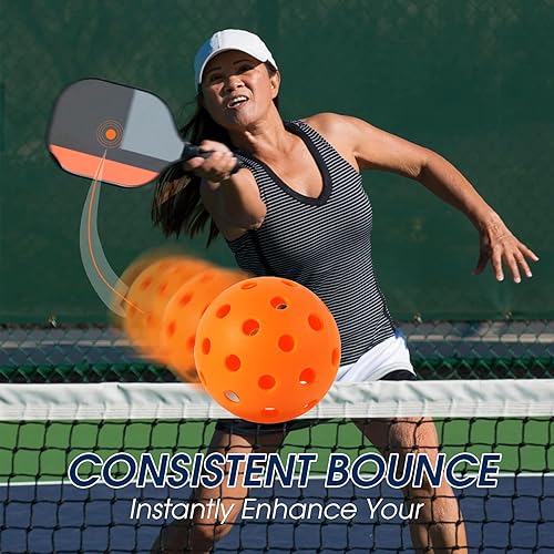 Miniatura 7 de Urspasol Pickleballs Outdoor Play 612 piezas aprobadas por USAPA Torneo de Estados Unidos Bolas de pepinillo 40 agujeros con alta visibilidad de