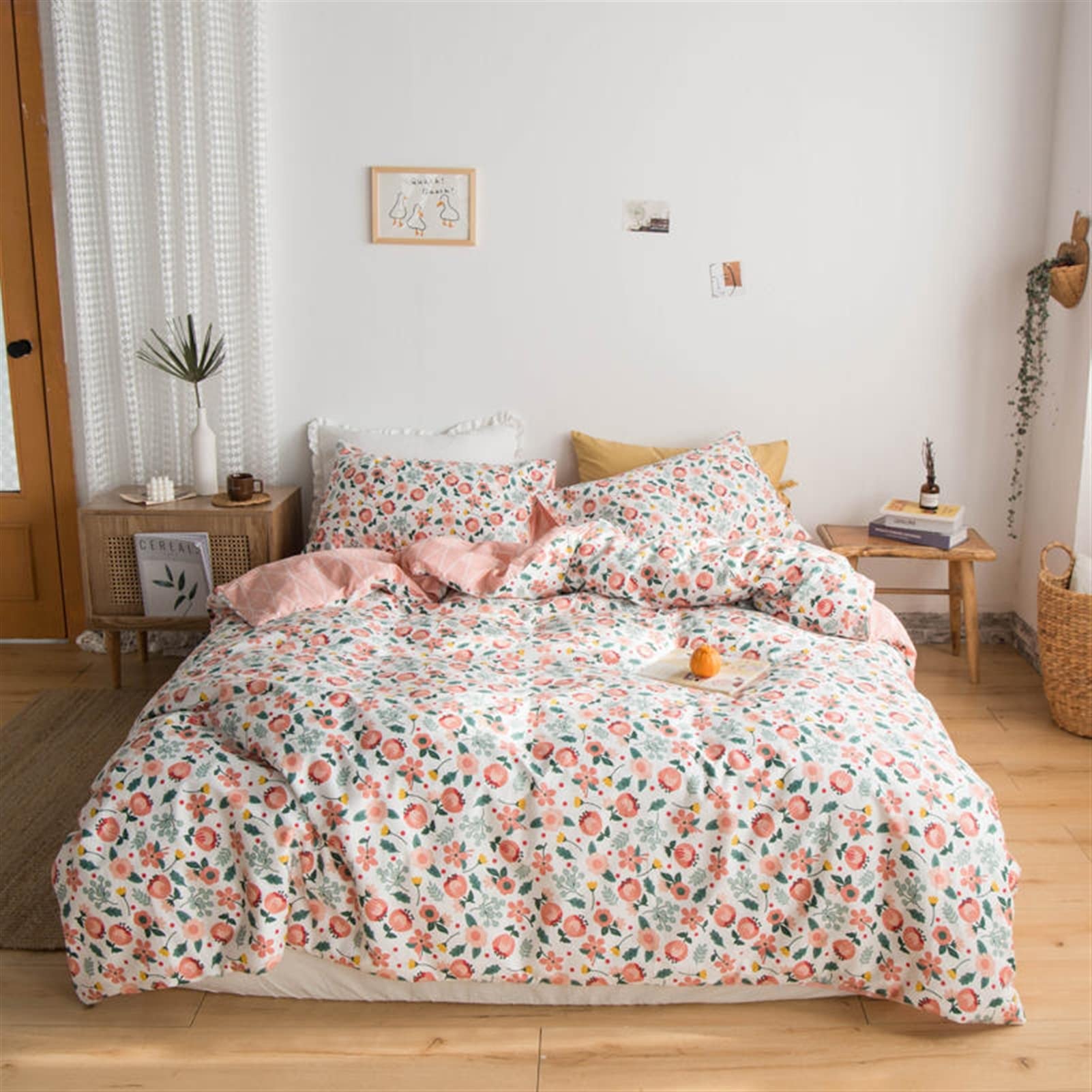 Housse de couette à imprimé floral pour transformer votre literie King Size