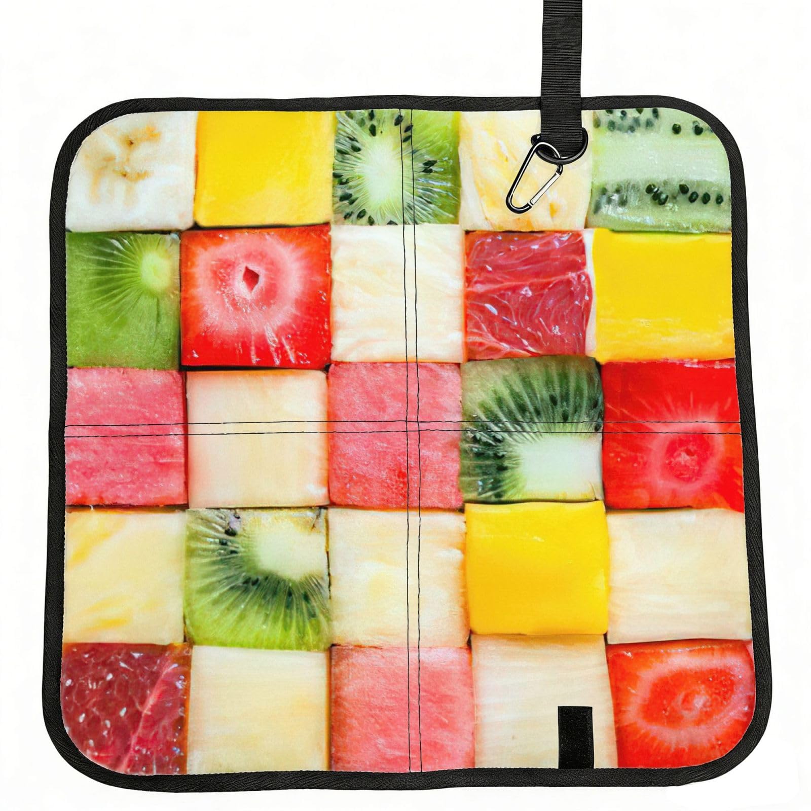 AYYQWE Kiwi Watermelon Print Foldable Seat Cushion Portable Chair Pad Office Commuting Picnic Camping Outdoor
