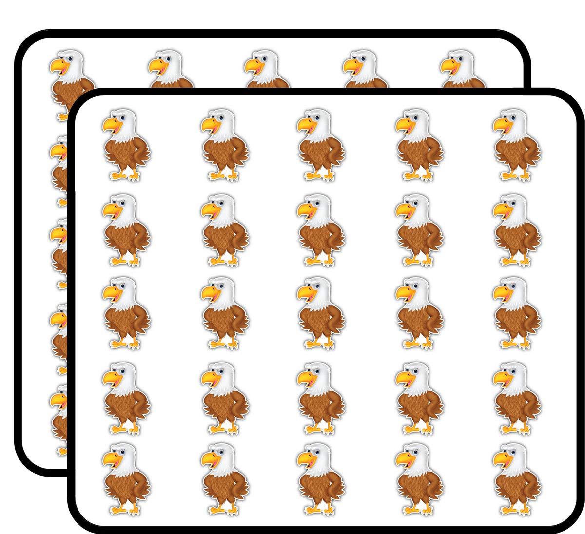 Funny Eagle Sticker for Scrapbooking Waterproof Vinyl Stickers for Water Bottle, Laptop & Phone Case 50 Pack