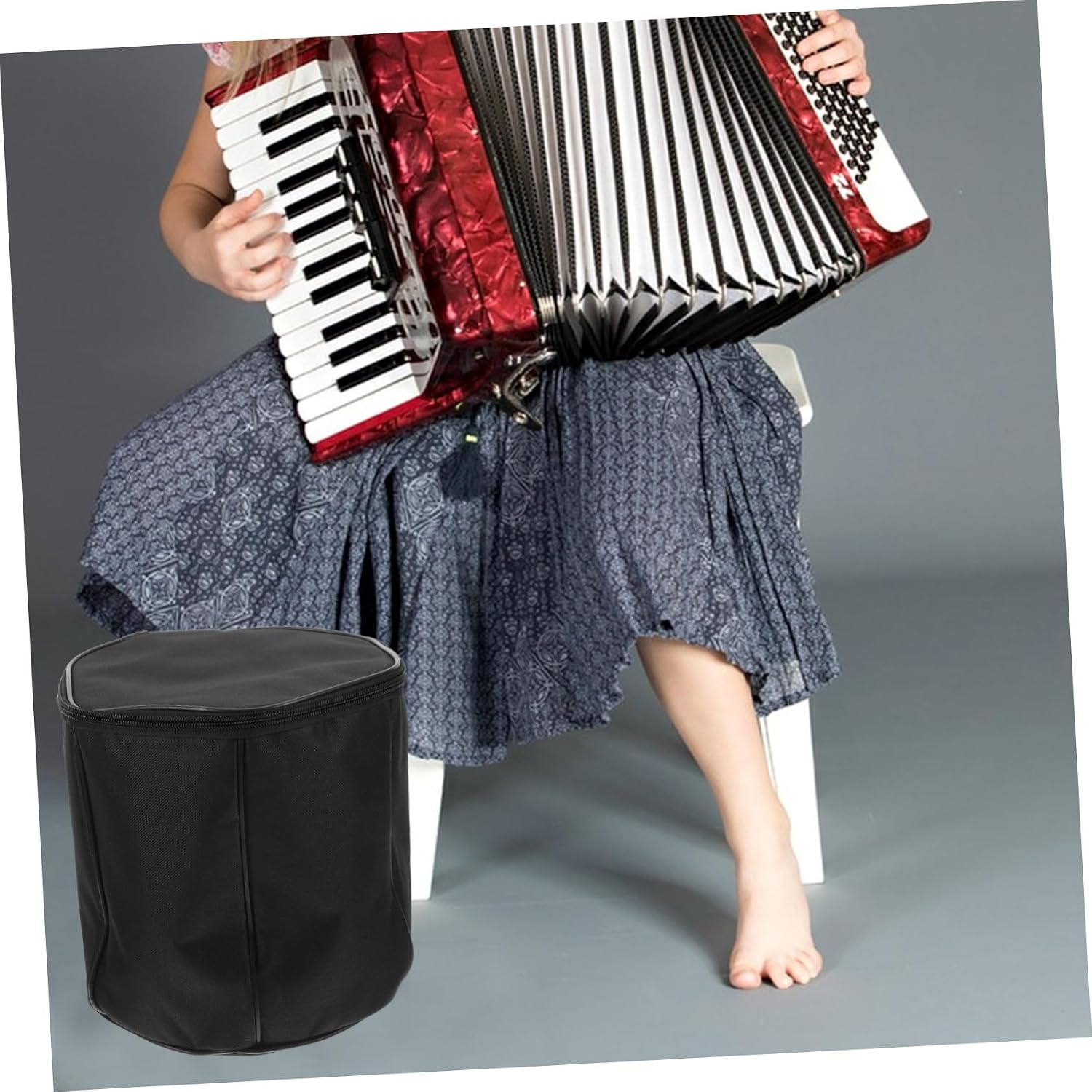 VICASKY Portable Storage Bag Accordion Accessory Dust-free Church Concert Random Color