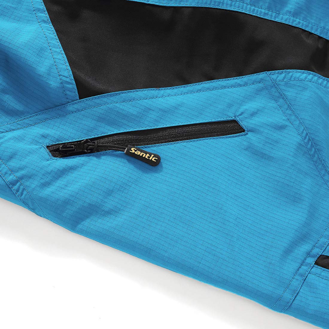 Santic Pantaloncini da Ciclismo da Uomo,MTB Ciclismo Corti 4D Imbottitura Corsa All'aperto Traspiranti, Mountain Bike,Arrampicata,Abbigliamento Bici Sciolti e Casual,Blu XXL