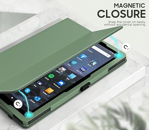 Miniatura 8 de MoKo Funda compatible con la nueva tableta Tienda Kindle Fire HD 10 y 10 Plus (1311 generación, versión 20232021) de 10.1 pulgadas, funda plegable