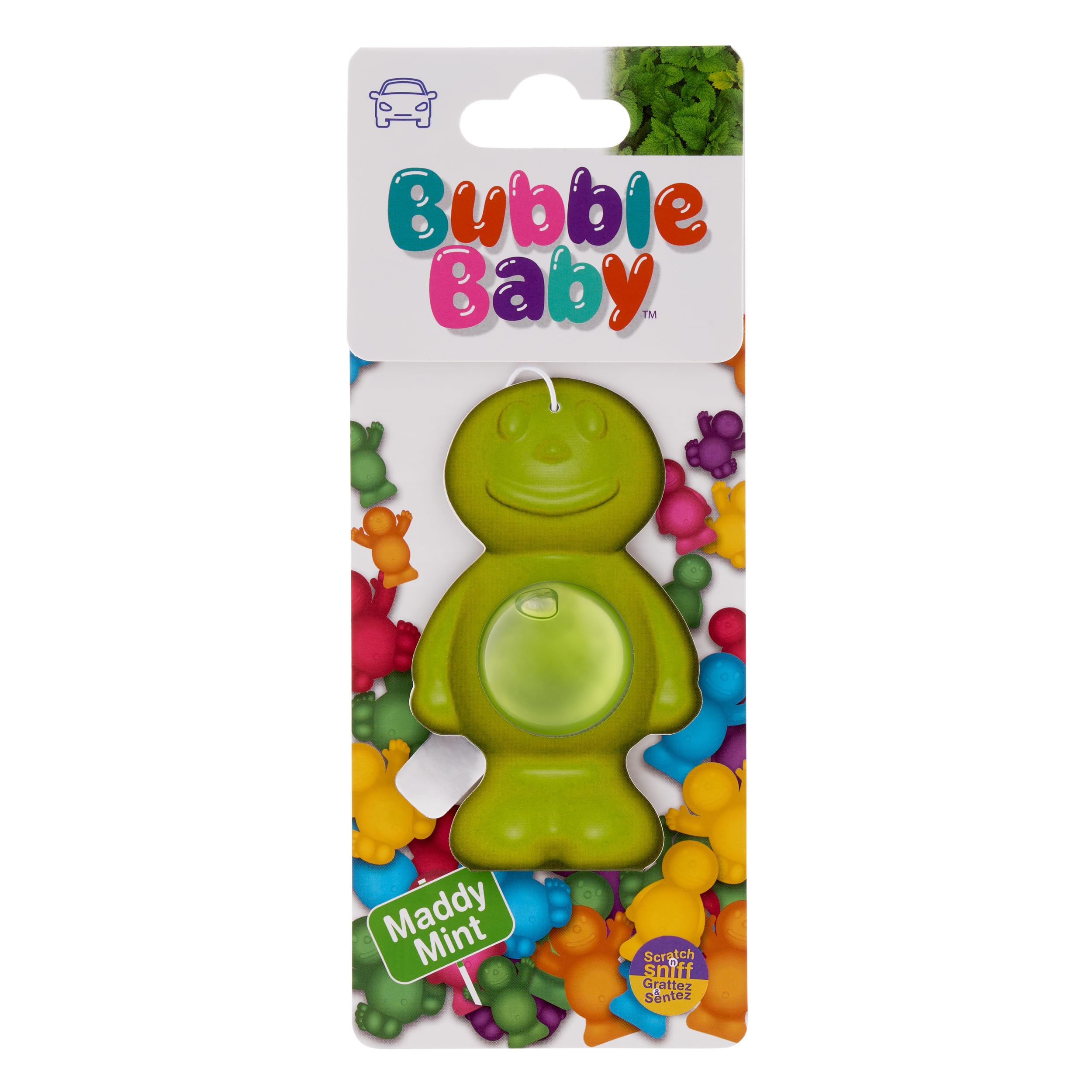 BUBBLEBABY Mint Fragrance Carded Liquid Membrane Car Air Freshener And Odour Eliminator (Pack of 1)
