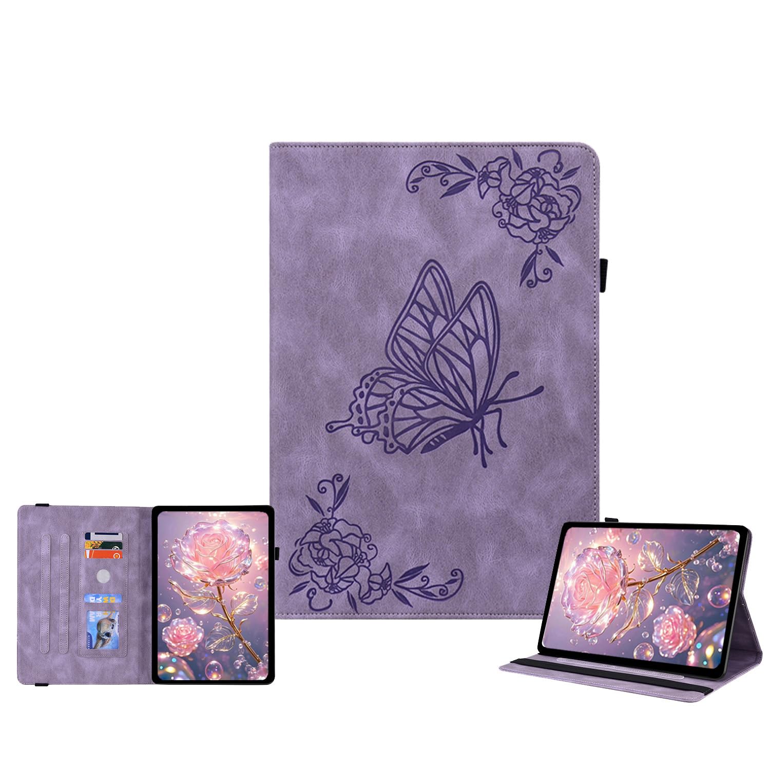 Protection Samsung Galaxy Tab A 10.1 2016 SM-T580 étui cuir PU violet - 8