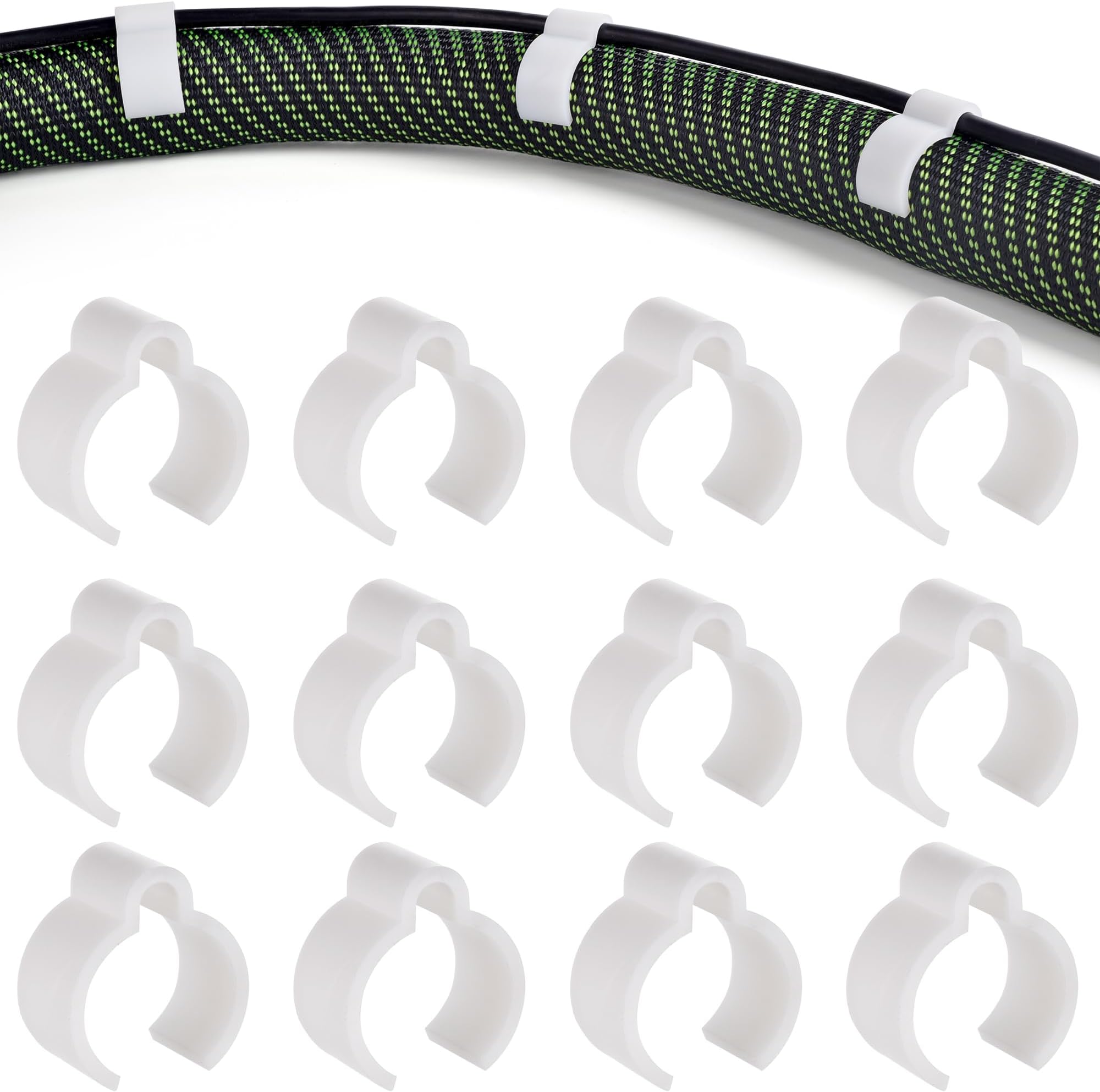 Vacuum Coiled Hose Cable Clip for Festool Vacuum D27 Hose,Secures the Cord Along the Hose Perfectly,Quick Connect Won't Pop Off- Set of 12 Clips
