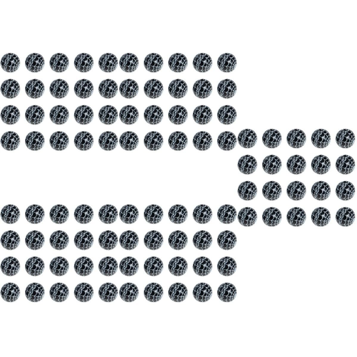 Abaodam 250 Stück Schwarze Holzperlen für Schmuck Selber Machen mit Glatter Oberfläche und Grate zum Basteln von Halsketten und Dekorationen