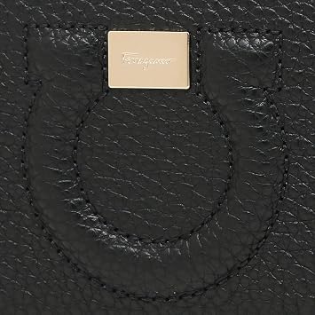 Salvatore Ferragamo Salvatore Ferragamo Ferragamo Bifold Wallet Ganco City Mini Wallet Ladies 22E009 1 NERO 736967 Black Parallel import goods