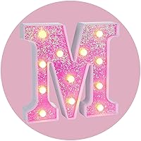Vista 140 de Foaky LED Letter Lights Sign Marquee Light Up Letters Sign for Night Light Wedding/Birthday Party Battery Powered Christmas Lamp Home Bar