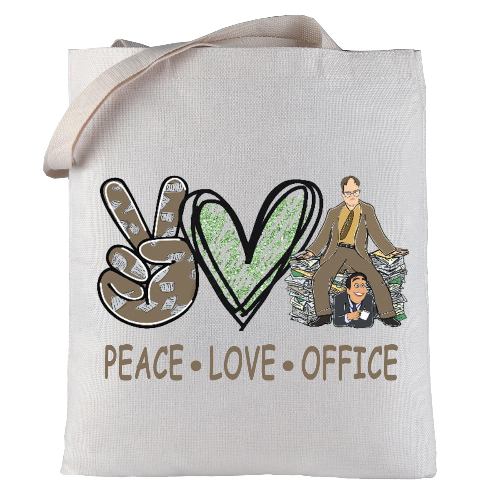 Levlo Funny Dwight And Michael Cosmetic Bag Tv Show Fans