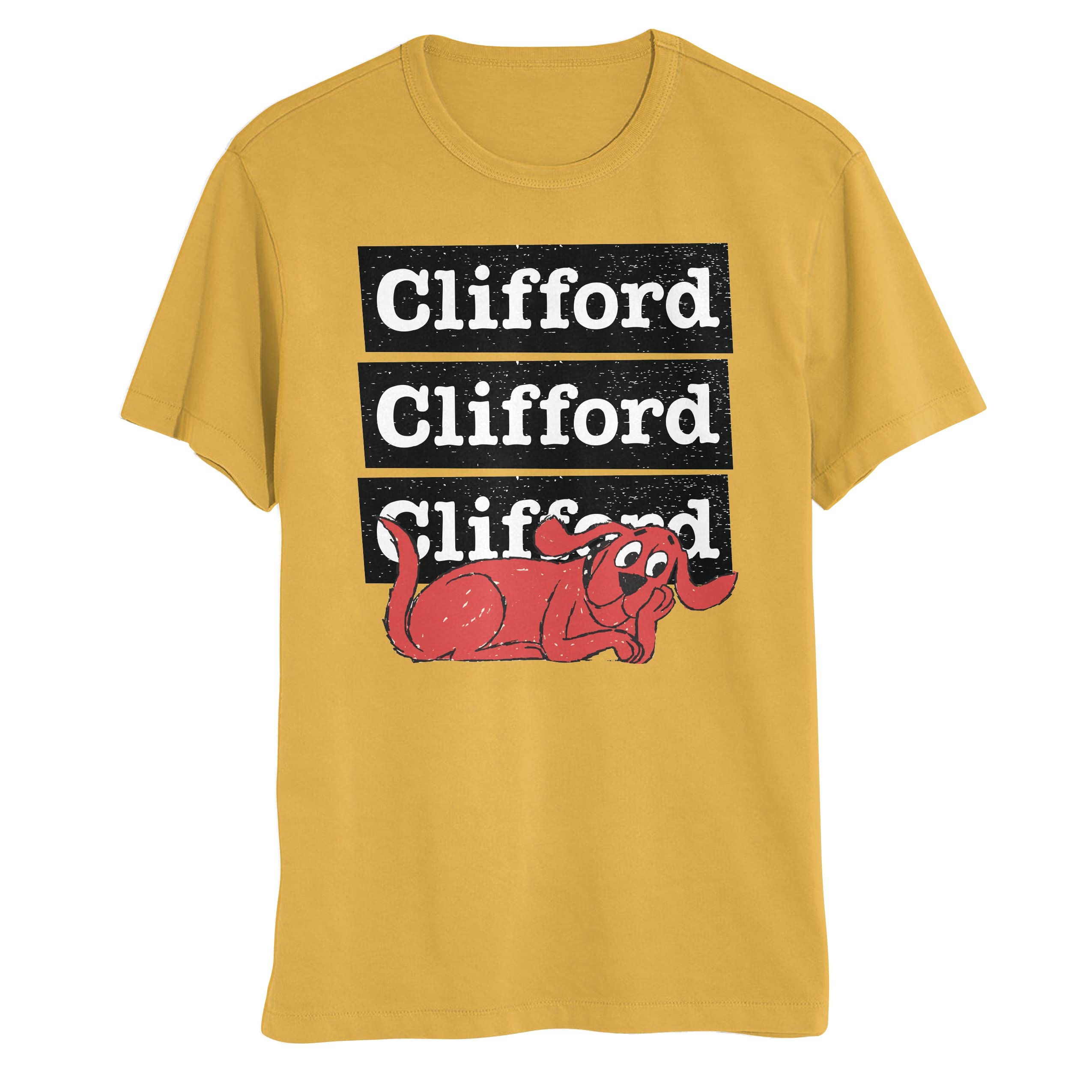 Isaac Morris LimitedClifford The Big Red Dog Repeat Mens and Womens Short Sleeve T-Shirt