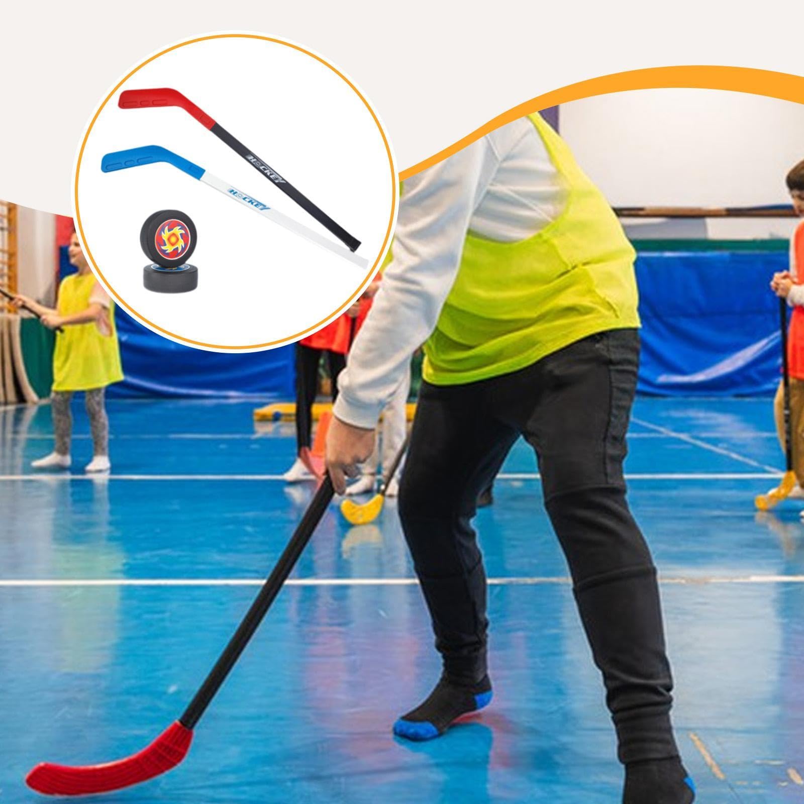 Ensemble Mini Hockey pour Enfants 3-7 Ans avec Bâtons et Balles