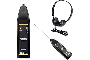 allsun Ultrasonic Air Leak Detector Automotive Listening Device Stethoscope Mechanic Car Noise...
