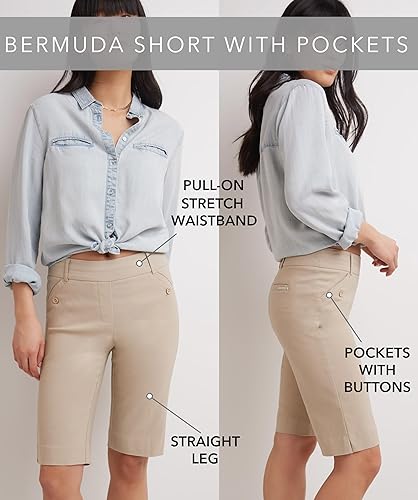 Miniatura 4 de Rekucci, bermudas modernas con bolsillos para mujer