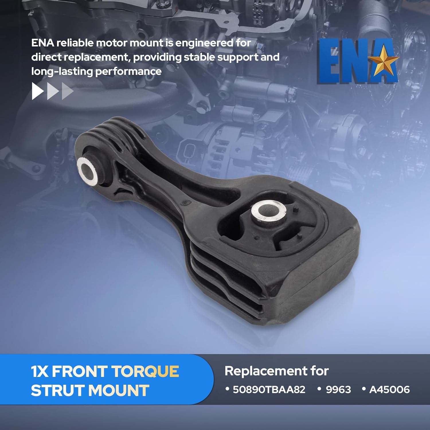 ENA Engine Motor Mount and Transmission Mount Kit Set of 3 Compatible with Honda Civic 2016 2017 2018 2019 L4 2.0L Replacement for A45004 A45005 A45006 9957 9958 9963 50850TBAA81 50890TBAA82