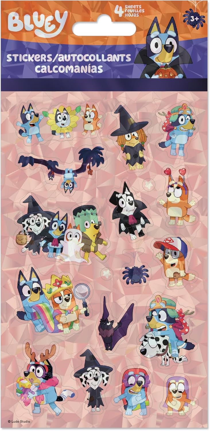 Bluey Halloween Standard Stickers - 4 Sheet - Image 4