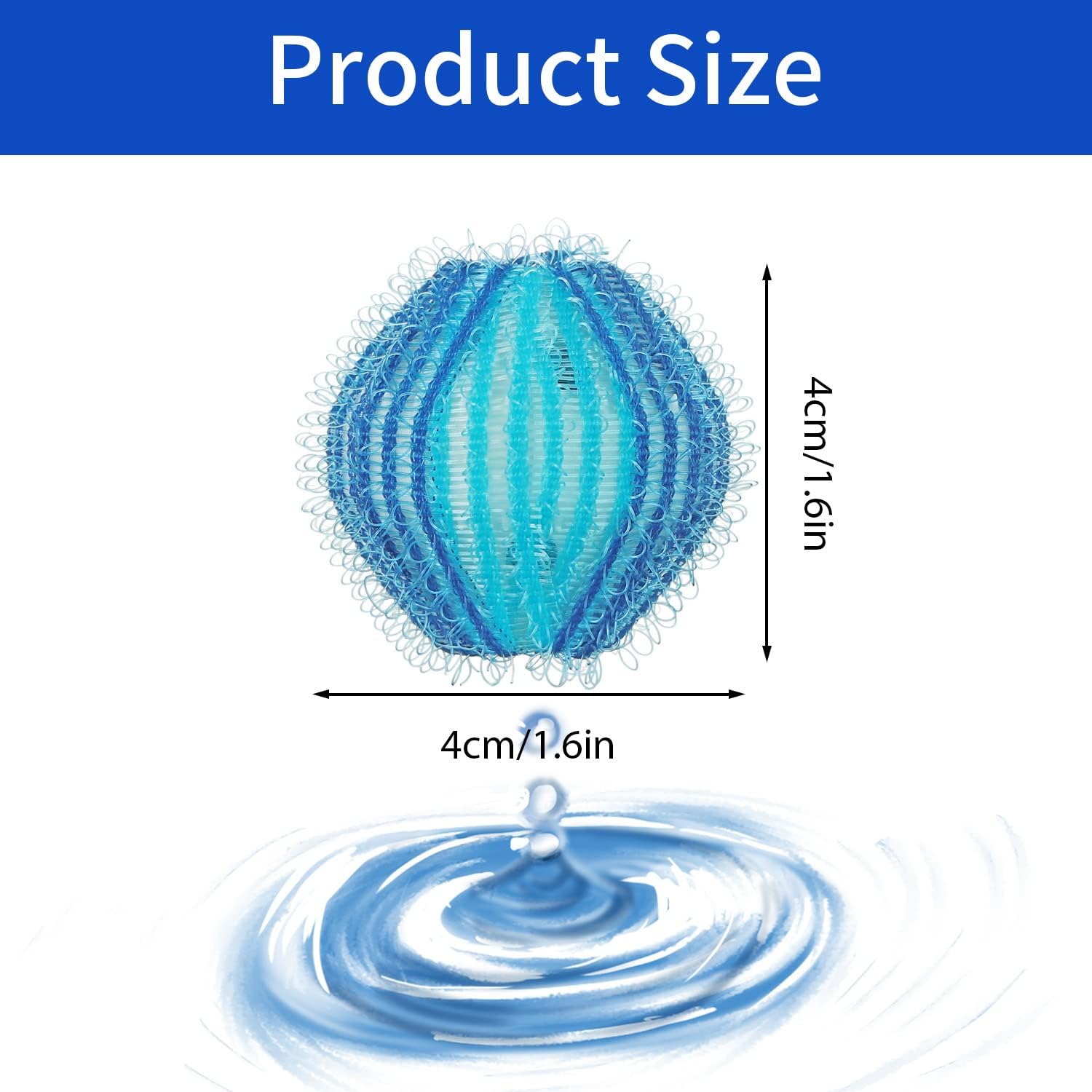 Dryer Balls Laundry Reusable, Softens Laundry Naturally Reduces Drying Time & Static Non-Toxic Washing Balls Reusable Dryer Balls for Laundry Bedding Clothes 6/9/12PCS