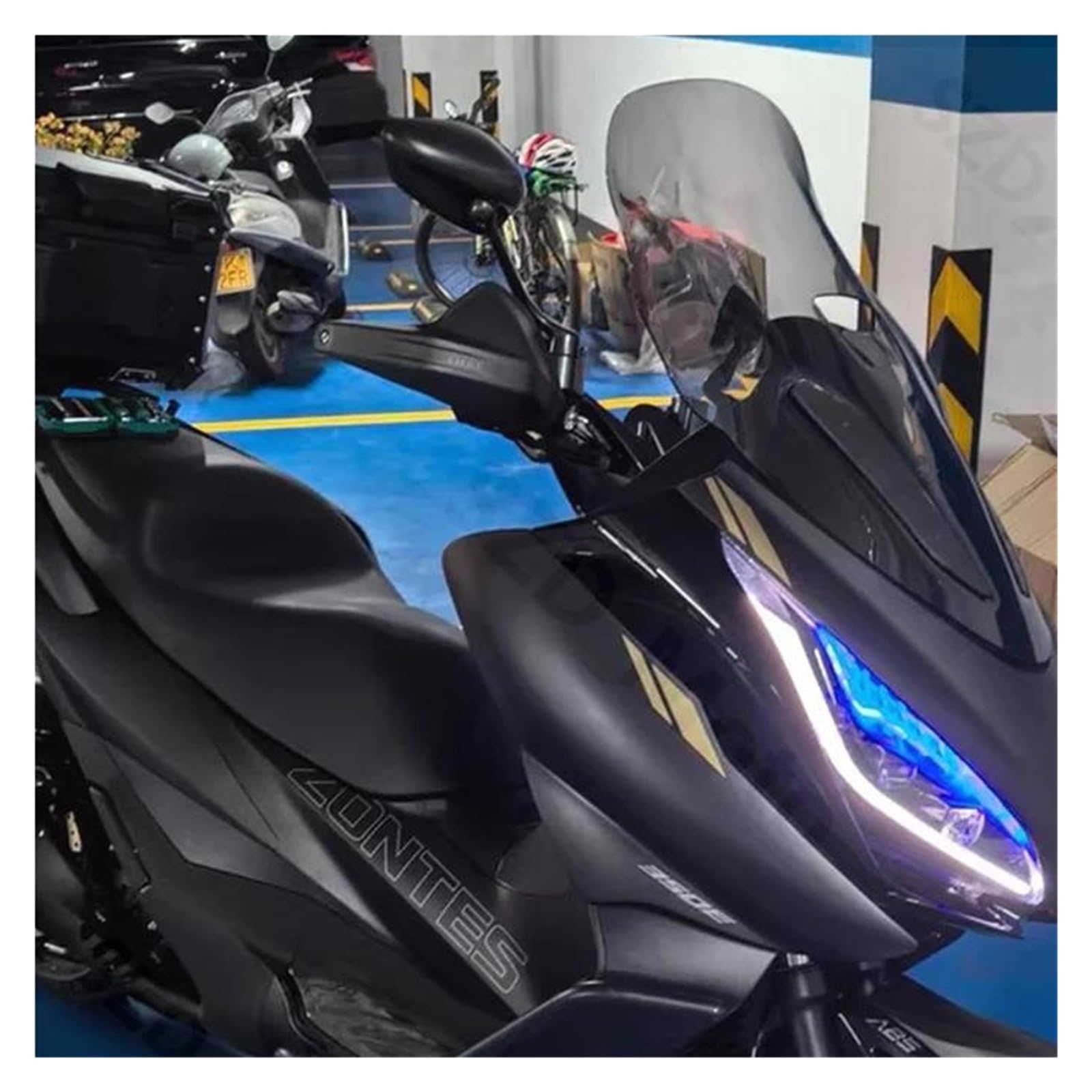 szyba motocyklowa Do Motocykla Zontes 350E 350 E E350 ZT350E ZT350T-E Szyba Przednia Szyby Przednie Deflektory Wiatru Osłona Przeciwsłoneczna regulowana przednia szyba