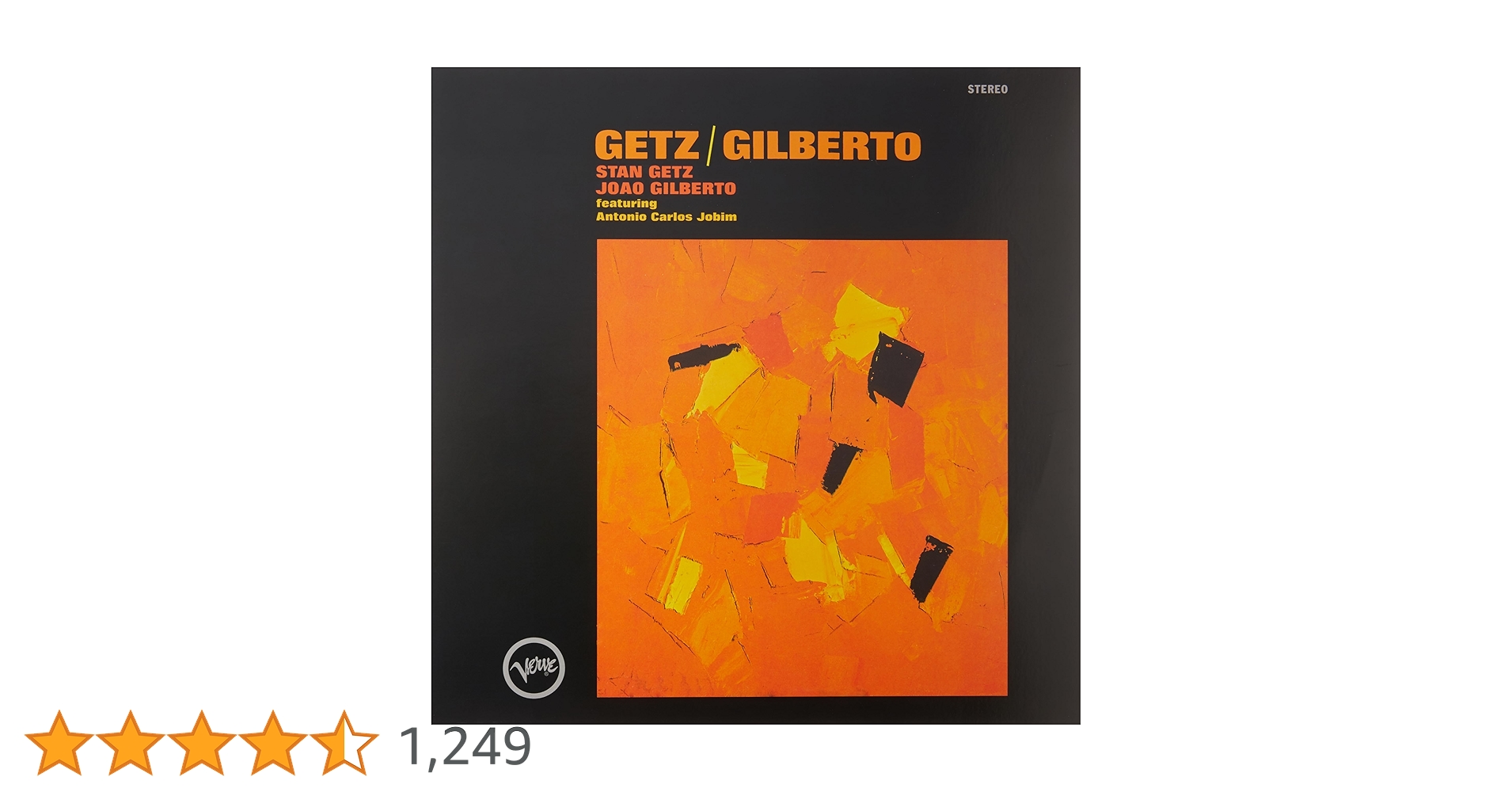 ★極上盤【USオリジナル/MONO/深溝/マト:1/1】ゲッツ & ジルベルト ☆極上盤【USオリジナル/MONO/深溝/マト:1/1】ゲッツ / ジルベルト