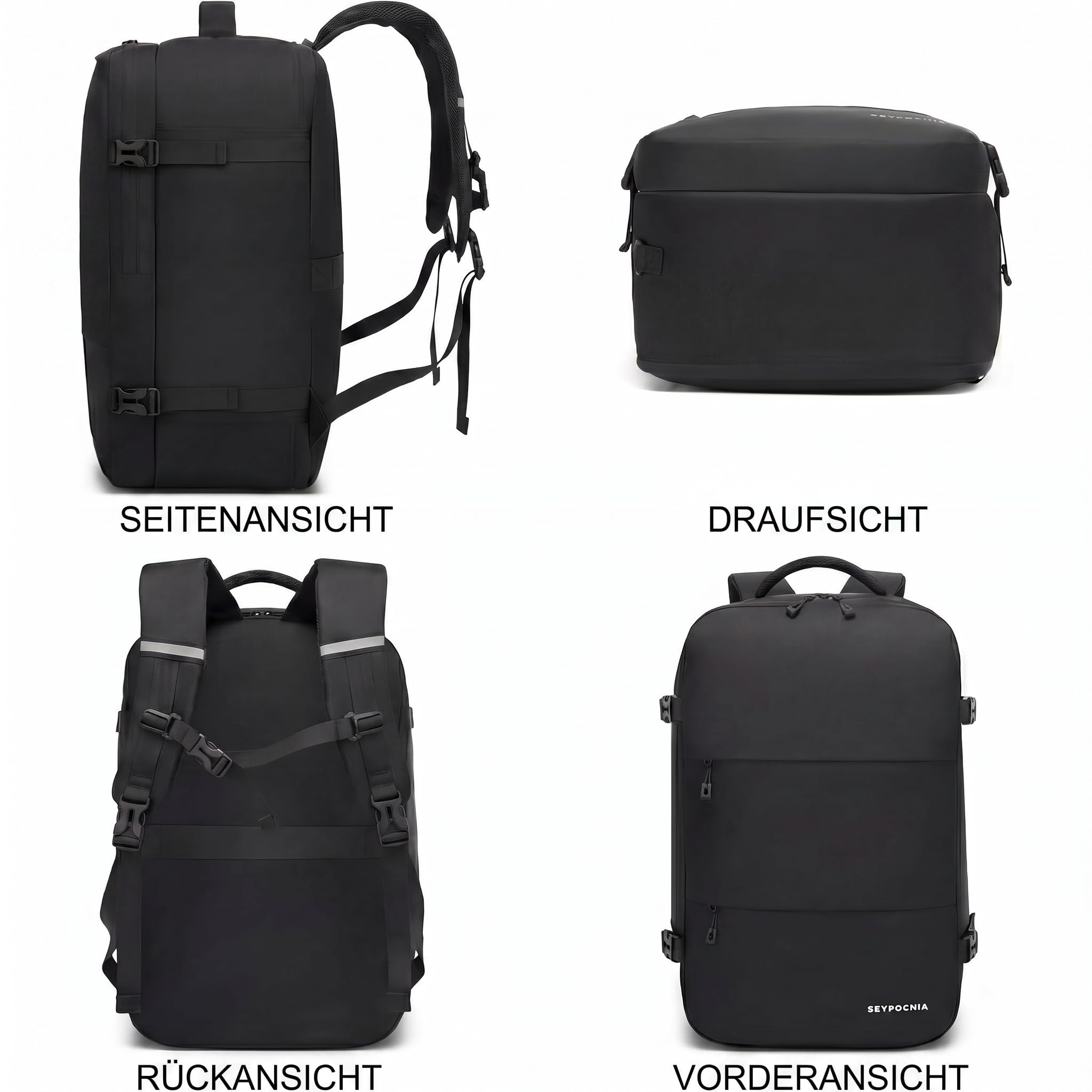 seyfocnia Kleidersack FüR Damen Und Herren, Große Anzugtasche, Weekender Reisetasche Anzugtasche Laptop Rucksack faltbare reisetasche Rucksack handgepäck flugzeug