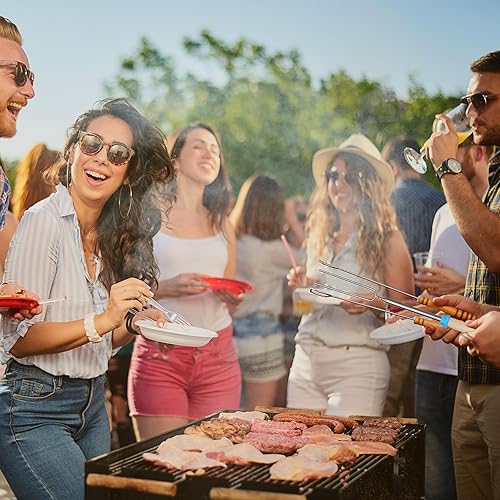 Miniatura 7 de Paquete de 5 palitos Smores para hoguera de rango escalable de 31  31.9 in, tenedores de barbacoa con bolsa de almacenamiento  Juego de palos para