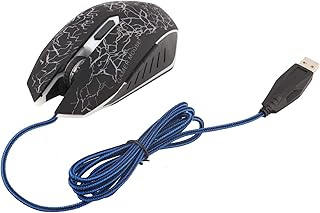 有線マウス マウス 人間工学 6つボタンあり コンピュータマウス 敏感 学習 作業 業務 ゲーム(黒, A70)