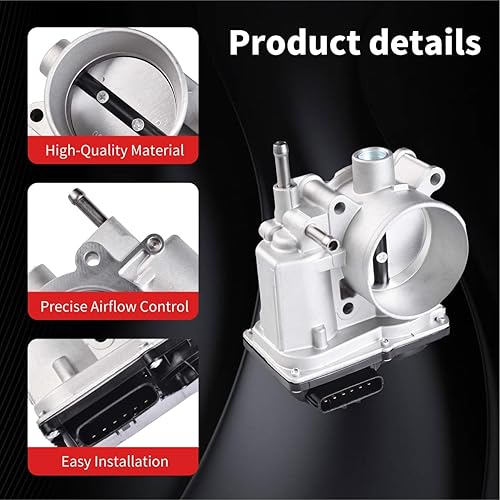 Miniatura 4 de Cuerpo del acelerador eléctrico compatible con Nissan Cube 2009-2014 2013-2018 Nissan Nv200 2007-2019 Nissan Sentra 2007-2012 Nissan Versa 1.8L