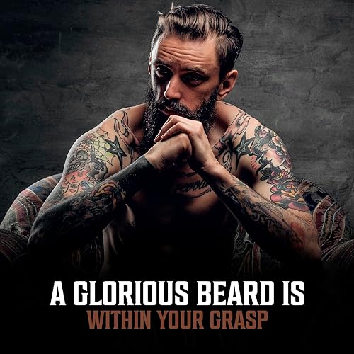 Vista 53 de Viking Revolution Aceite de cedro y pino para barba para hombres, suavizante natural de argán y jojoba, acondicionador para fortalecer e hidratar