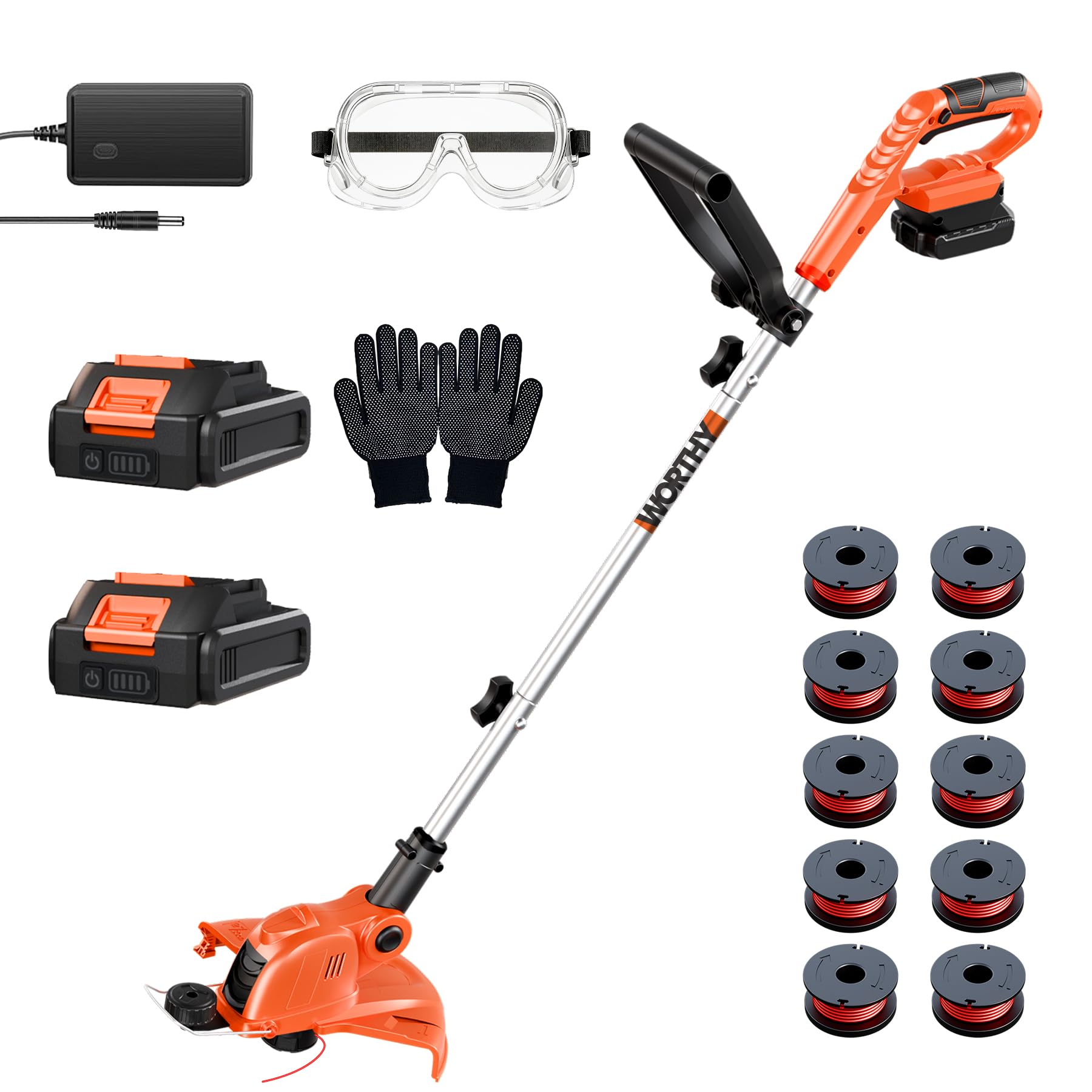 OKIE HOME 21V Weed Wacker, 12-Inch