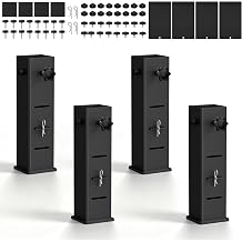 Dorm Bed Risers, Adjustable Heights 2"/4"/6", Fits Legs Up to 2.2'' Wide