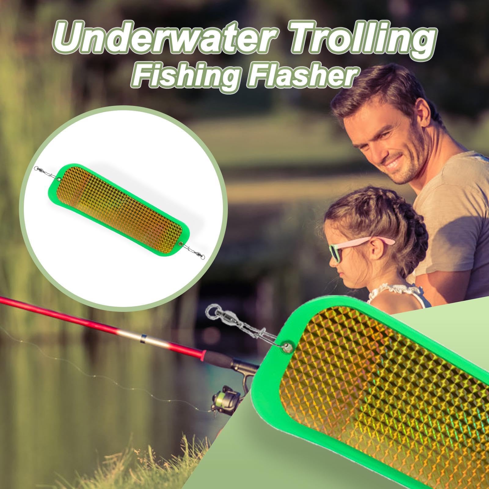 Zestaw wędkarski Flashers, przenośny podwodny wężyk Dodger, wysoka liczba połowów, rozmiar około 28 cm Dodger do trolingu, Anglii, głębokiego morza i wędkarstwa słodkowodnego 11 cali